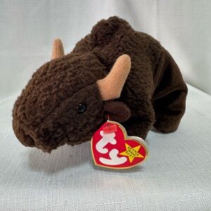 Ty Beanie Baby Brown Buffalo Plush